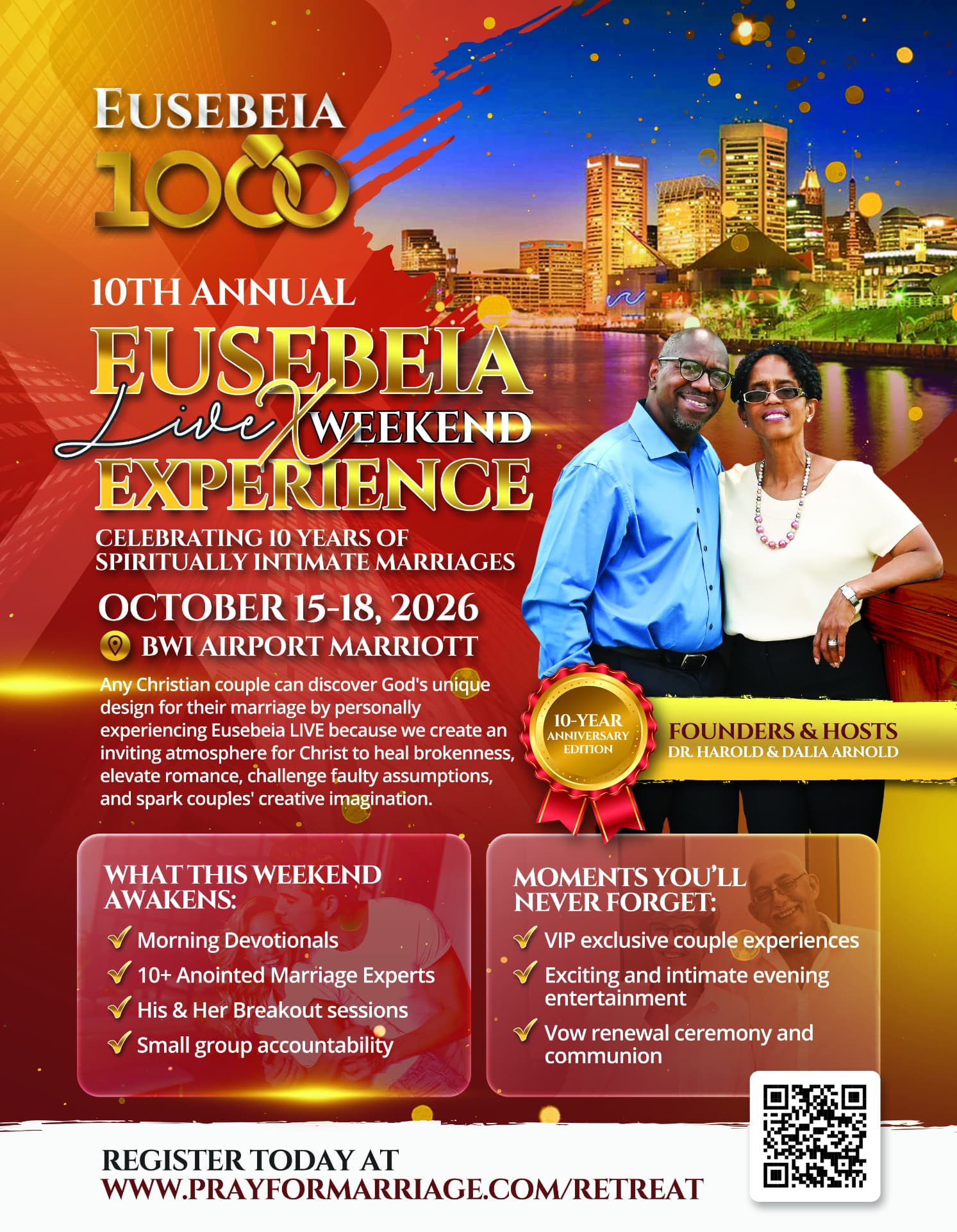 Eusebeia Live Weekend Experience — 10th anniversary, October 15-18, 2026